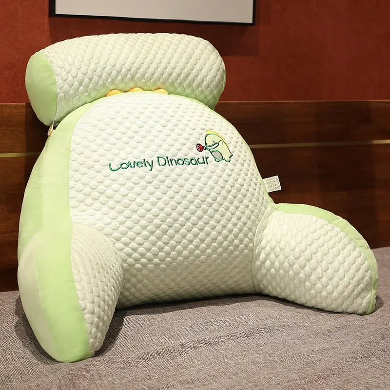 Soft ergonomic wedge support pillow by Mivoza for back, neck, and leg comfort, ideal for relaxing and improving posture.