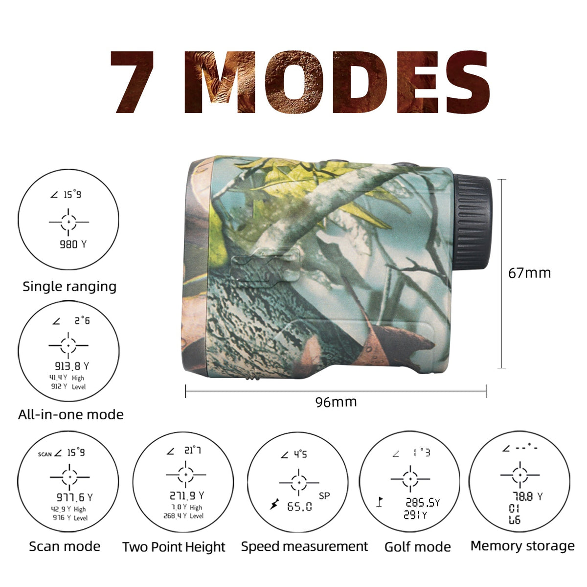 Belro 1000 Feet Hunting Range Finder, electronic device with digital display and compact design for accurate distance measurement.