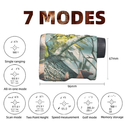 Belro 1000 Feet Hunting Range Finder, electronic device with digital display and compact design for accurate distance measurement.
