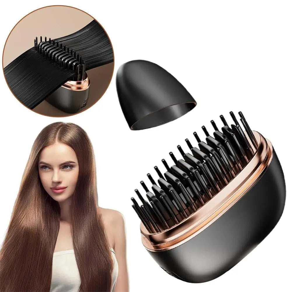 Belro Wireless 2-in-1 portable ceramic hair straightener with sleek design for easy styling and hair care.