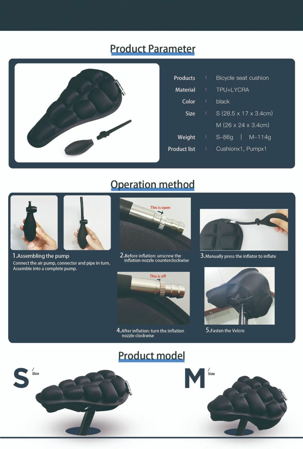 Belro bicycle decompression seat cushion with 3D ergonomic design, ideal for outdoor cycling comfort.
