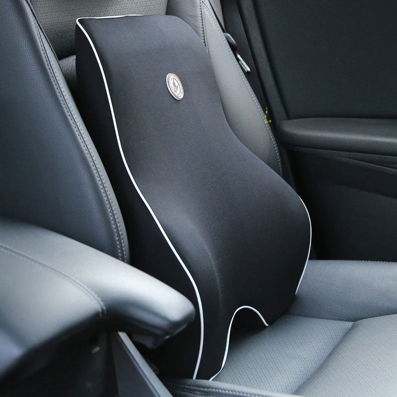 Black Belro ergonomic lumbar support cushion pillow designed for back support and comfort.