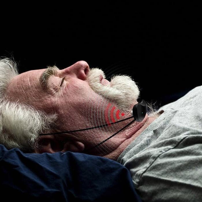 Belro smart anti-snoring device in a sleek design, designed to improve sleep quality and reduce snoring effectively.