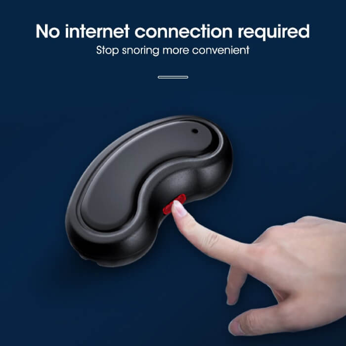 Belro Smart Anti-Snoring Device for sleep improvement, shown in its compact, sleek design on a white background.