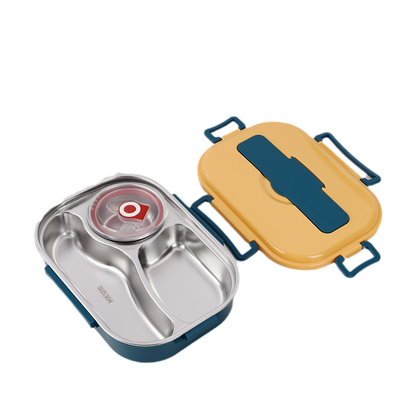 Stainless steel thermal lunch box from Belro with insulated design, suitable for keeping food warm or cold.