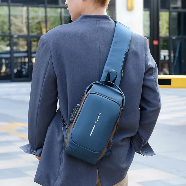 Belro Ultimate Anti-Theft Backpack designed for laptops, featuring secure zippers and hidden compartments for electronics storage.