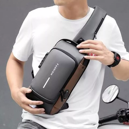 Belro Ultimate Anti-Theft Backpack for laptops with hidden compartments and secure zippers, designed for electronic device protection.