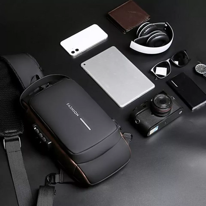 Belro Ultimate Anti-Theft Backpack designed for laptops, featuring secure zippers and hidden compartments for electronics storage.