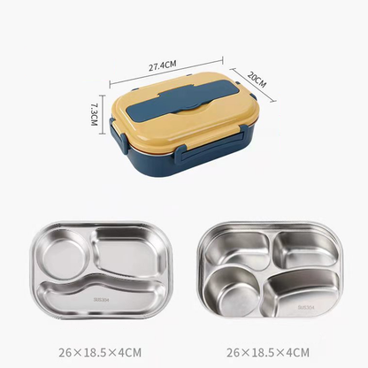 Stainless steel thermal lunch box from Belro with a sleek design, ideal for keeping food warm and fresh in a durable lunch bag.