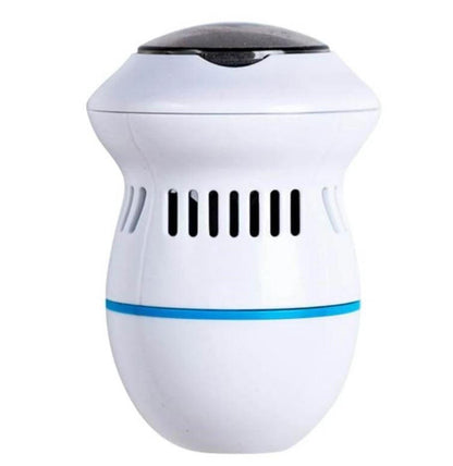Belro anti-callus sander for skin care, showing a close-up of the handheld device used to smooth rough skin on feet.