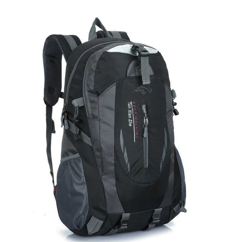Belro waterproof travel backpack with multiple compartments, durable design, and adjustable straps for secure travel storage.