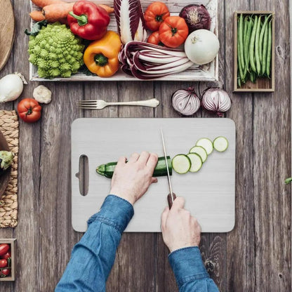 Belro titanium cutting board for kitchen and dining, showing a sleek, durable surface ideal for food preparation.