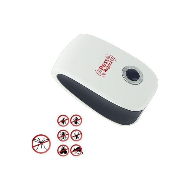 Belro bedbug repellent device for outdoor pest control, shown in a home and garden setting to keep bugs away.