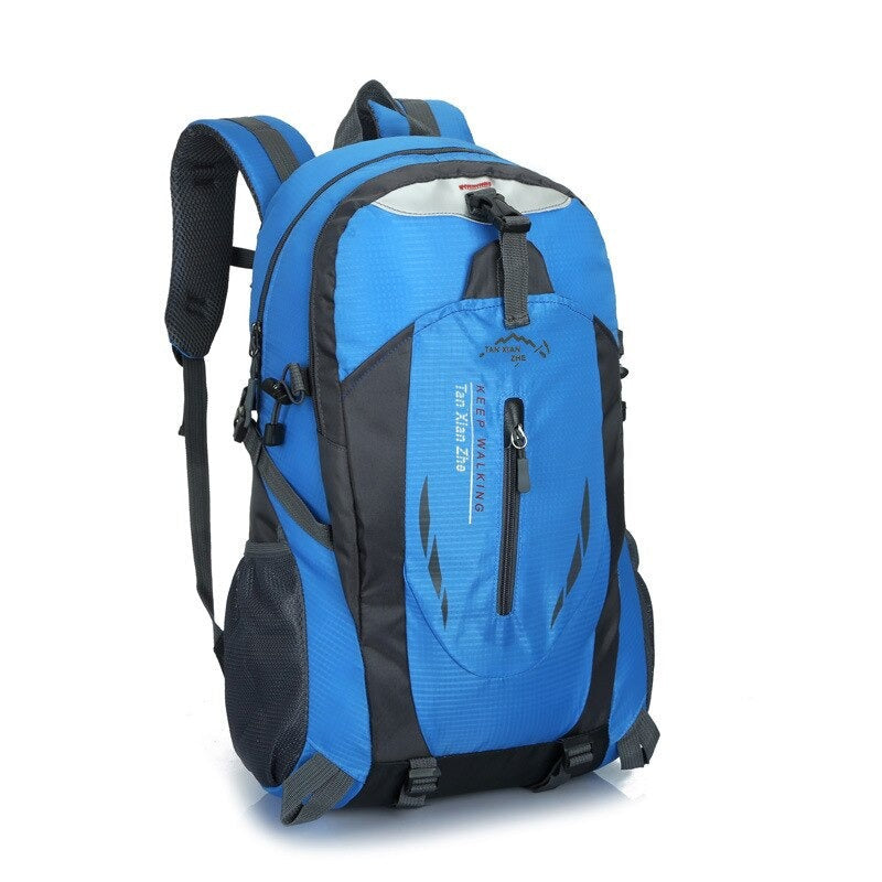 Belro waterproof travel backpack with multiple compartments and sturdy straps, ideal for outdoor adventures and travel.