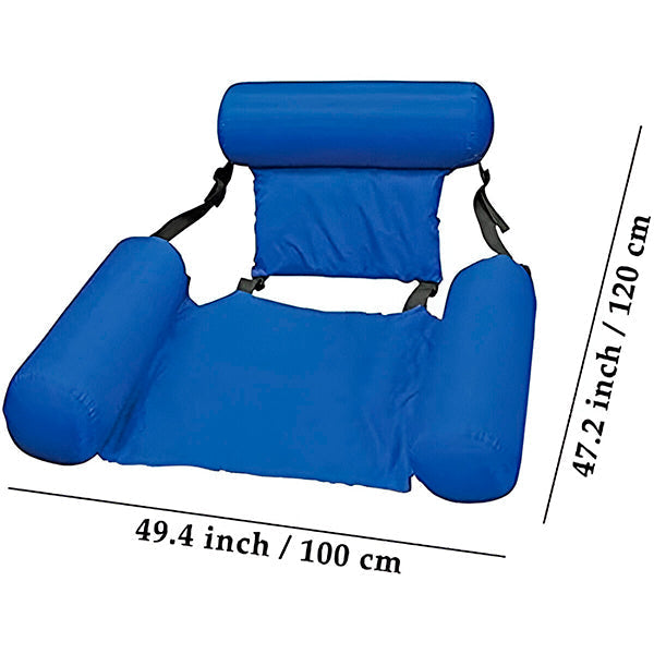 Belro swimming chair with backrest for outdoor relaxation, featuring comfortable seating for poolside or outdoor lounging.