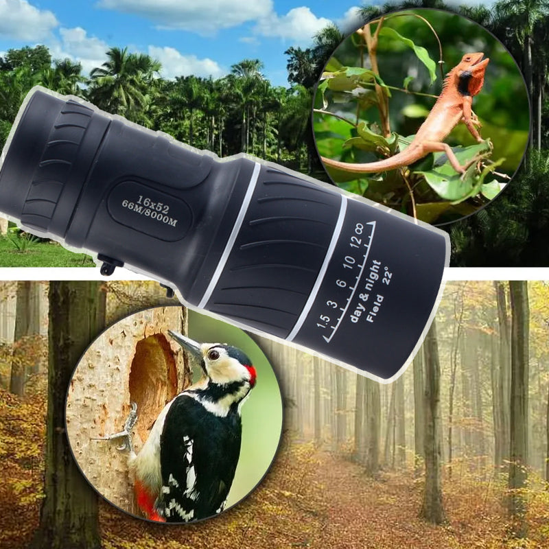Belro Power Monocular with zoom feature, compact electronic camera for enhanced outdoor viewing and travel exploration.
