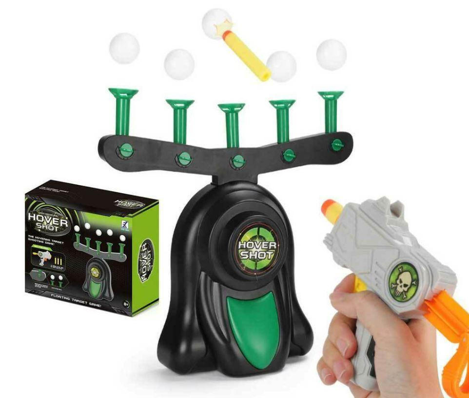 Belro floating ball shooting game toy with colorful balls and launching mechanism, perfect for kids' indoor play.