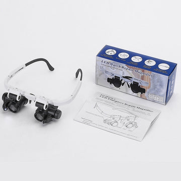 Belro HD magnifying glasses with LED lights, providing clear vision and comfort for detailed viewing.