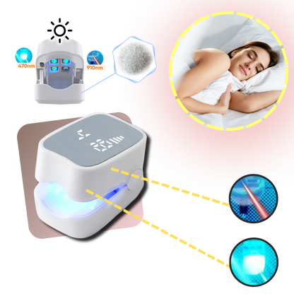 Belro painless laser treatment device for nail fungus, showing the sleek handheld design on a white background.