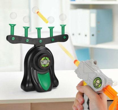Belro floating ball shooting game toy with colorful balls and launcher, ideal for fun indoor and outdoor play.