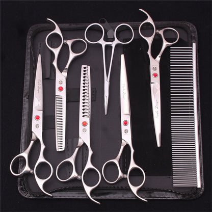 Belro professional dog grooming scissors with sharp blades and ergonomic handles for precise pet grooming.