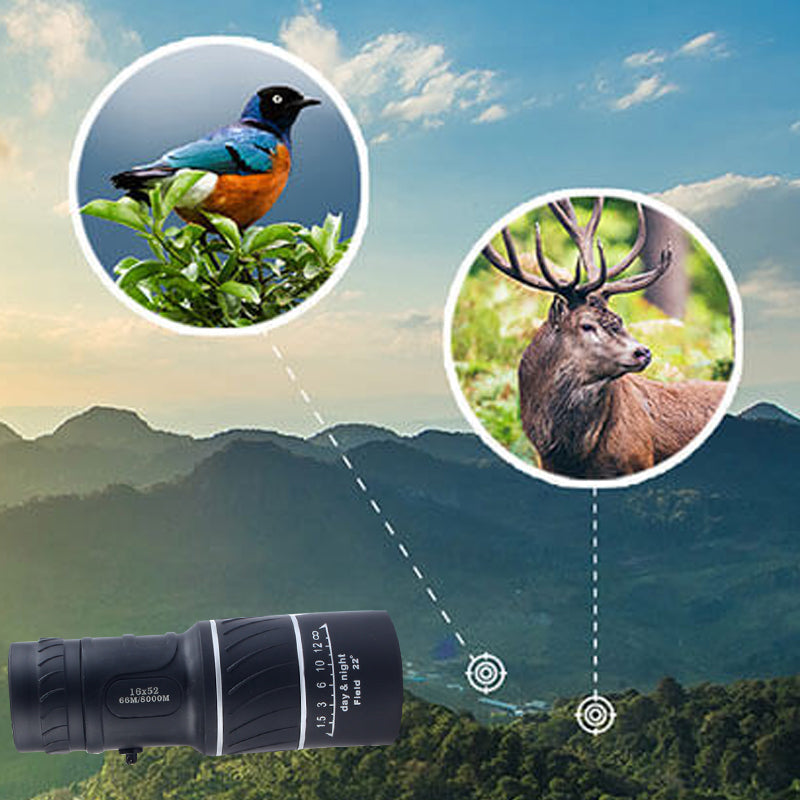 Belro power monocular with zoom feature for enhanced vision, compact electronic camera accessory with adjustable focus.