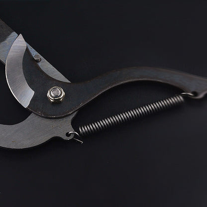 Belro high-altitude extension pruning shears for garden pruning, featuring a long handle and sharp blades.