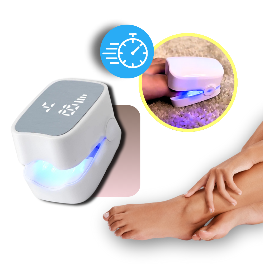 Belro painless laser treatment device for nail fungus, featuring a sleek design used in health and beauty care.