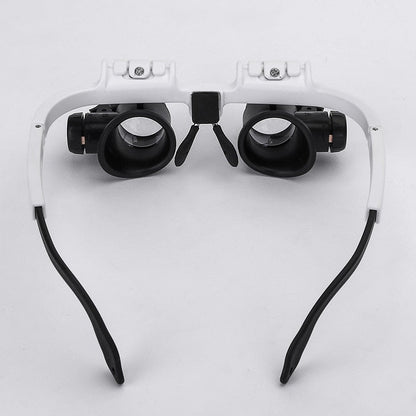 Belro HD magnifying glasses with LED lighting, clear vision, and comfortable fit for detailed viewing and precision work.