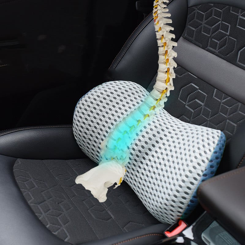 Belro orthopedic lumbar support cushion with ergonomic design for back pain relief, suitable for office or home use.