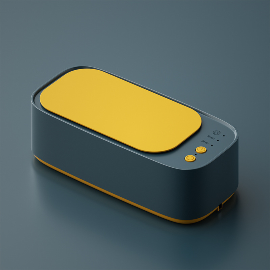 Belro ultrasonic cleaning unit accessory for jewelry, featuring a compact design with stainless steel components.