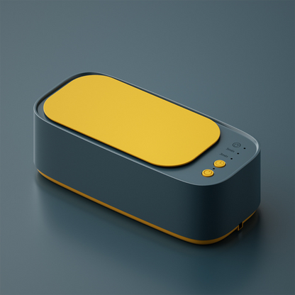 Belro ultrasonic cleaning unit accessory for jewelry, featuring a compact design with stainless steel components.