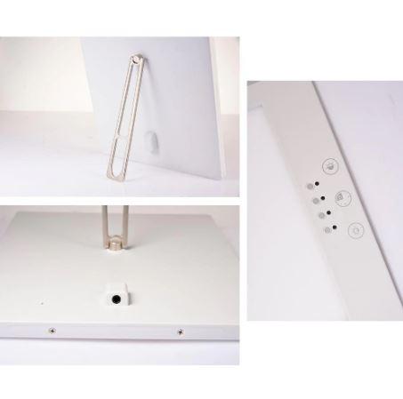 Belro light therapy sunlight lamp for health and beauty, with bright LED panel and adjustable stand for effective light therapy sessions.