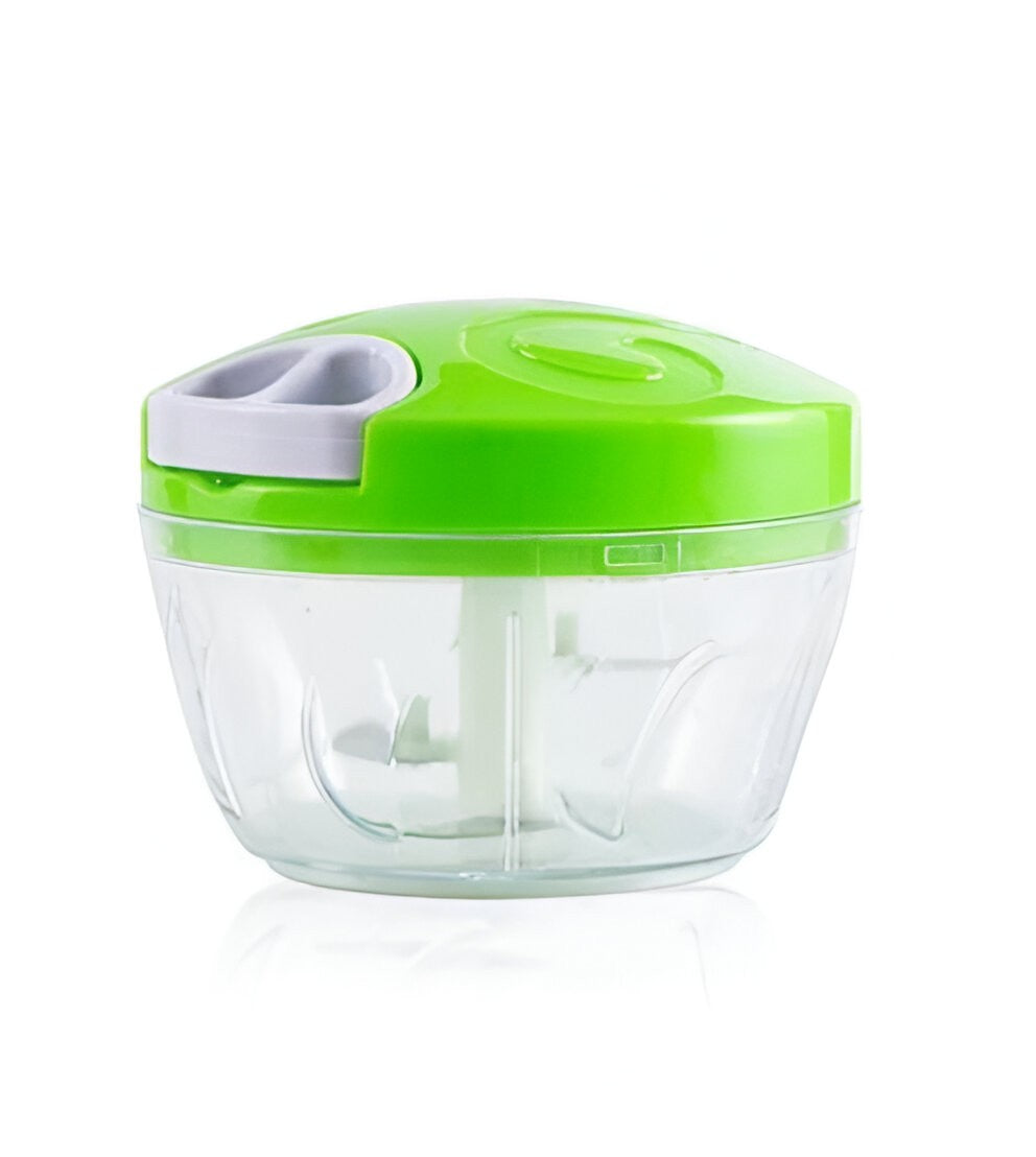 Belro manual mini chopper for kitchen, compact handheld device for easy food chopping and food prep.