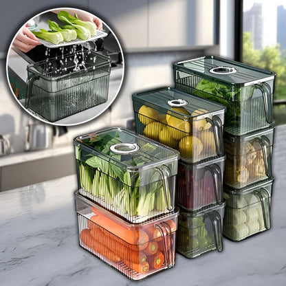 Belro Perfect Refrigerator Box for food storage, clear plastic container with lid, ideal for organizing kitchen refrigerator.