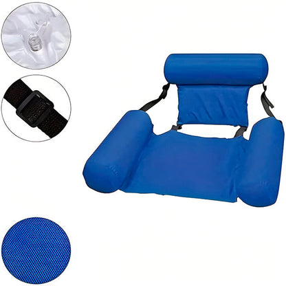 Belro swimming chair with backrest designed for outdoor relaxation, featuring comfortable seating for poolside or outdoor use.