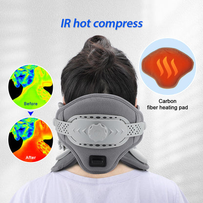 Belro neck stretcher traction device accessory with adjustable suspenders for cervical spine relief and posture support.