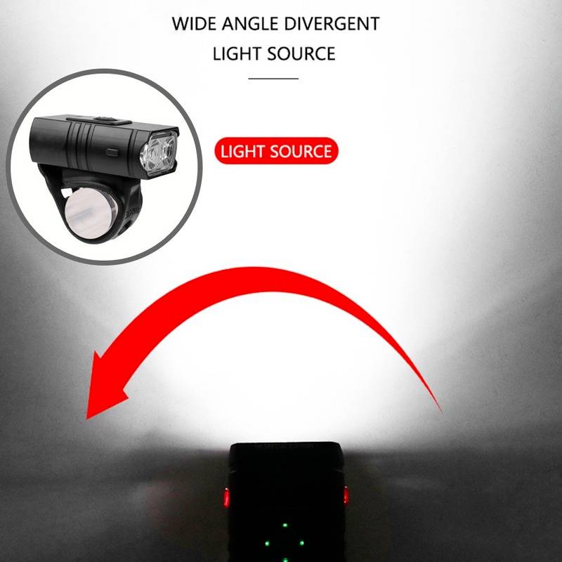 Belro bike headlights and taillights set with bright LED lights for nighttime cycling visibility