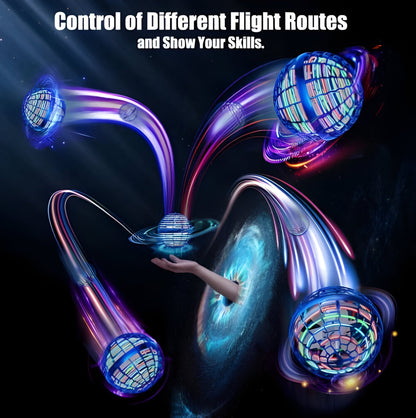 Belro Cosmic Globe flying orb fidget spinner toy from Toys & Games category, showcasing its colorful, spherical design and spinning action.