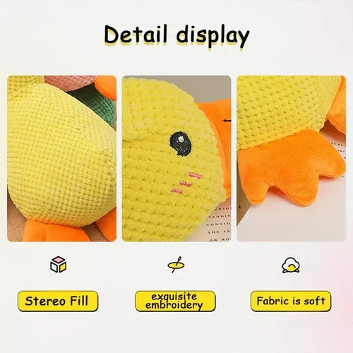 Belro Calming Duck dog toy designed for heavy chewers with soft, durable material and playful duck shape.