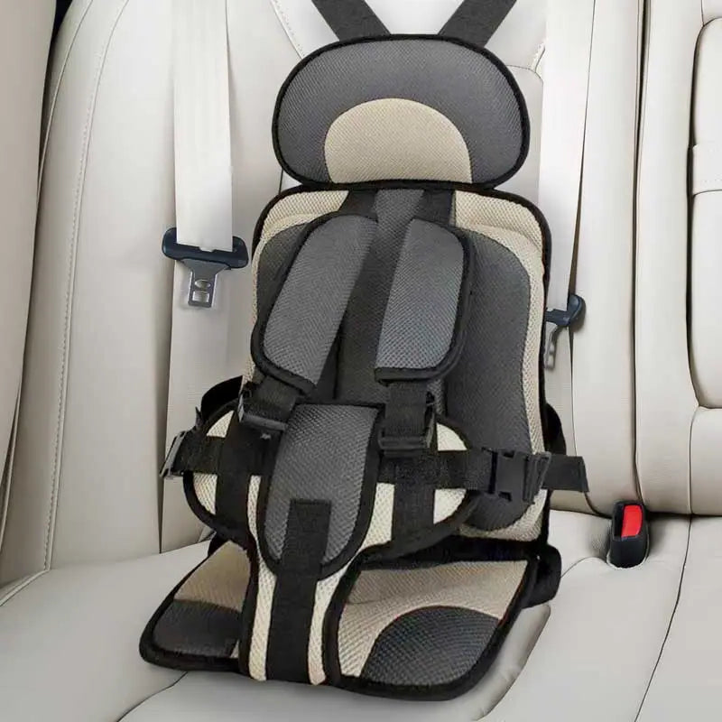 Grey Belro child protection car cushion seat designed for safety and comfort in sports and outdoor vehicles.