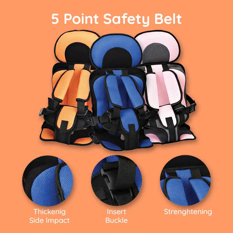 Child protection car cushion seat by Belro, high-quality blue booster seat for child safety in vehicles.