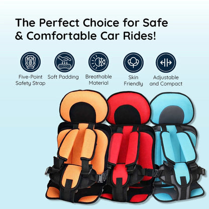 Belro child protection car cushion seat designed for safety and comfort, with padding and adjustable straps for young children.