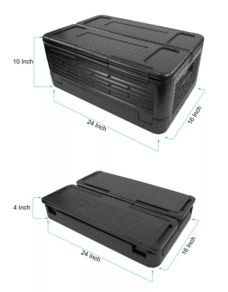 Belro Chill Chest Cooler, portable foldable insulated cooler box for food and drinks, ideal for outdoor and home use.