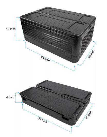 Belro Chill Chest Cooler, portable foldable insulated cooler box for food and drinks, ideal for outdoor and home use.