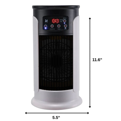 DecorsDeluxe ZenWave EcoCool portable air conditioner with compact design, energy-efficient evaporative cooling system.