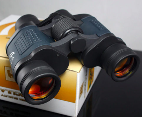 Belro long-range night vision binoculars with adjustable focus and ergonomic design, ideal for nighttime outdoor viewing.