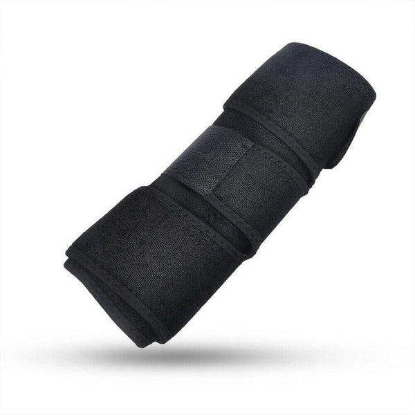 Belro Meniscus Knee Brace used as suspenders, showing adjustable straps and supportive design for knee stabilization and comfort.