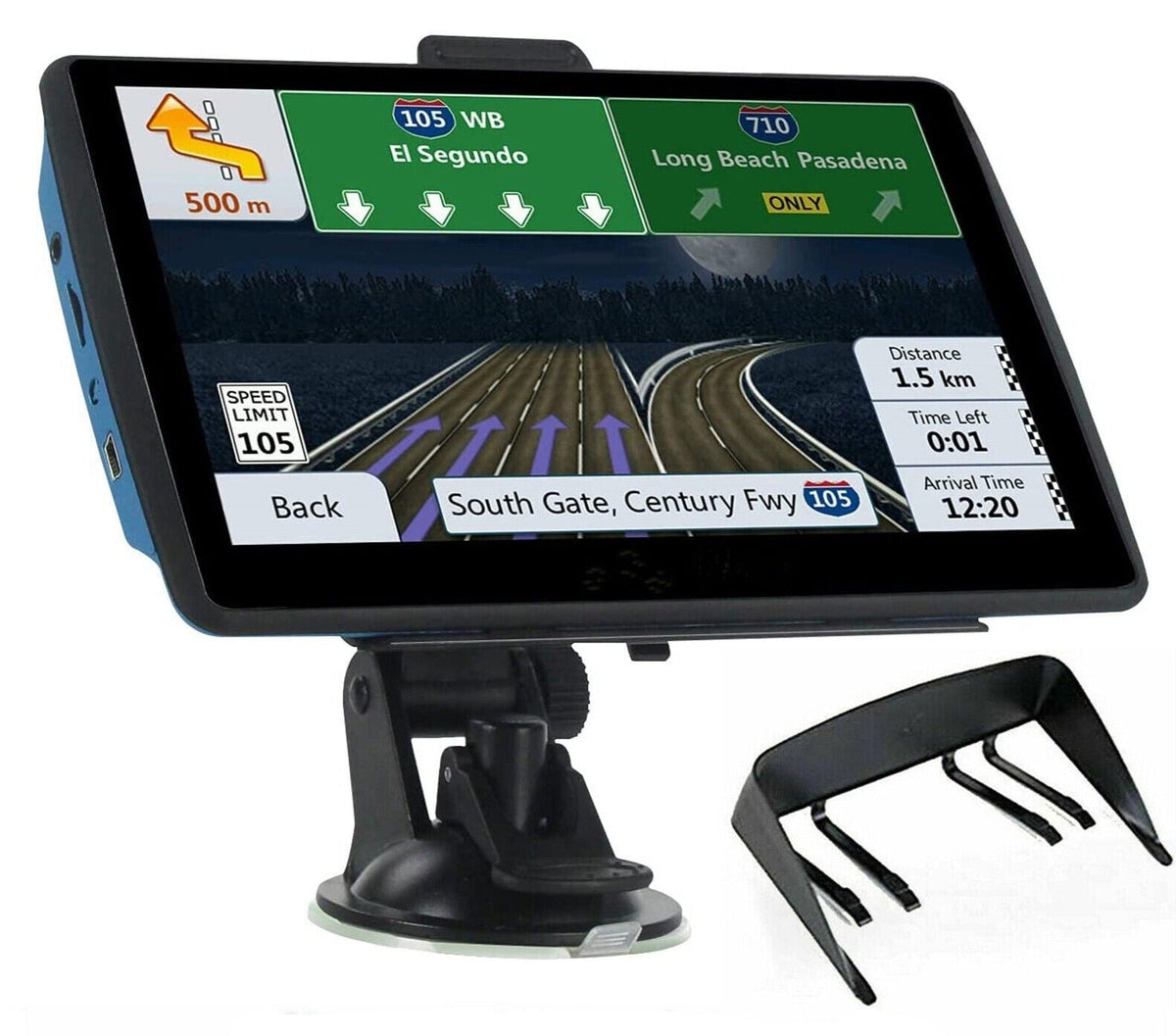 Belro 7-inch GPS navigation system for car and truck with touch screen display and user interface.