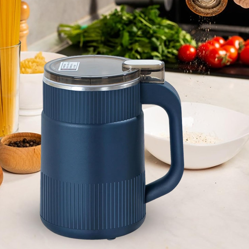 Belro flour mill for home use, featuring a compact design with a hopper and grinding mechanism for fresh flour.